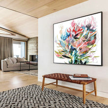 Load image into Gallery viewer, Colorful Floral Abstract Abstract acrylic painting DLZ138
