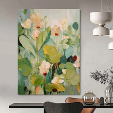 Load image into Gallery viewer, “Pastel Flower Field” – Light - Hued Flower Oil Painting with Layered Textures DTP084
