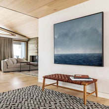 Load image into Gallery viewer, Hand - painted Calm Sea &amp; Sky Acrylic Art for Relaxing Spa Decor LargeART1668
