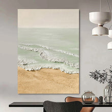 Load image into Gallery viewer, “Pastel Beach Scene” - Serene Coastal Art on Canvas DKH1489
