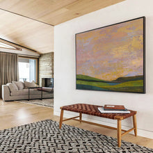 Load image into Gallery viewer, Colorful Sunset Landscape Abstract Painting On Canvas DKH438
