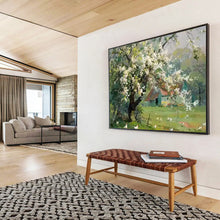 Load image into Gallery viewer, “Spring Farmyard” - Landscape Abstract Acrylic of a Rural Scene, Perfect for Kitchen and Porch DLZ215
