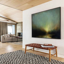 Load image into Gallery viewer, Abstract Landscape Painting on Canvas - “Mystic Glow” DKH777
