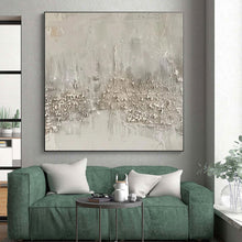 Load image into Gallery viewer, Monumental Textured Gray Abstract Acrylic for Industrial - Style Loft LargeART0270

