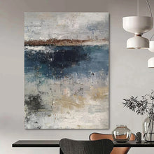 Load image into Gallery viewer, Gray Blue Abstract Canvas Painting, Perfect for Industrial - Chic Loft &amp; Thoughtful Study LargeART1319
