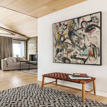 Load image into Gallery viewer, Colorful Chaos Abstract Painting for Creative Studio &amp; Vibrant Café DKH144
