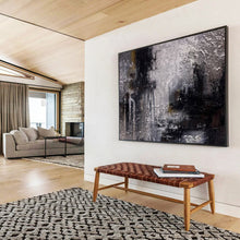 Load image into Gallery viewer, Monochromatic Abstract Cityscape Painting - Great for Industrial Office &amp; Art Gallery Hallway DKH009
