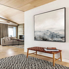 Load image into Gallery viewer, Misty Gray Abstract Landscape Abstract acrylic painting DLZ136
