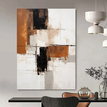 Load image into Gallery viewer, “Warm Toned Geometric Abstraction” – Cozy Abstract with Earthy Color Blocks DTP129
