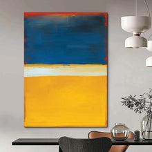 Load image into Gallery viewer, Blue, Yellow &amp; Red Color - Blocked Abstract, Suited for Bold Entryway &amp; Modern Kitchen LargeART1945
