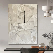 Load image into Gallery viewer, “Monochrome Abstract Composition” - Black and White Geometric Abstract Acrylic, Ideal for Modern Office and Art Gallery DTP001
