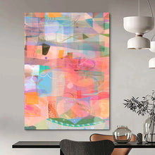 Load image into Gallery viewer, Colorful Geometric Abstract Painting, Ideal for Eclectic Home Office &amp; Creative Studio LargeART1862

