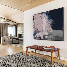 Load image into Gallery viewer, Soft Pink - Purple Abstract Fusion Acrylic painting DLZ142

