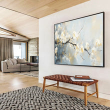Load image into Gallery viewer, Soft - Toned “Blossom Branch” Painting on Canvas, Serene Floral Decor DKH805
