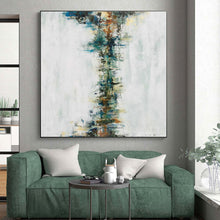Load image into Gallery viewer, Hand - painted Oversized Vertical Color Fusion Abstract Acrylic Art for Modern Hallways LargeART0025

