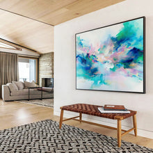 Load image into Gallery viewer, Dreamy Fluid Abstract Canvas Painting DKH486
