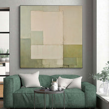 Load image into Gallery viewer, Oversized Pastel Geometric Abstract Art for Scandinavian Bedroom &amp; Minimalist Gallery LargeART0399
