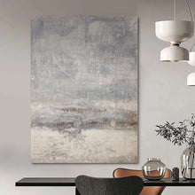Load image into Gallery viewer, Hand - painted Massive Gray Textured Abstract Landscape Acrylic Art for Modern Offices LargeART0117
