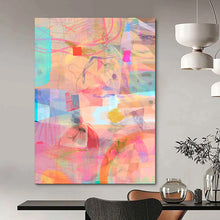 Load image into Gallery viewer, Colorful Geometric Abstract Painting, Suited for Modern Living Room &amp; Art - Centric Workplace LargeART1861
