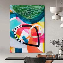 Load image into Gallery viewer, Colorful Abstract Shape Art, Suited for Eclectic Office &amp; Creative Classroom LargeART1825
