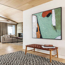 Load image into Gallery viewer, Earth - Toned Geometric Abstract Painting on Canvas DKH567
