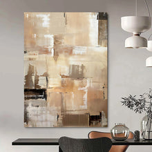 Load image into Gallery viewer, “Earth - Tone Abstract Composition” Abstract Modern Painting on Canvas, Timeless Decor DKH984
