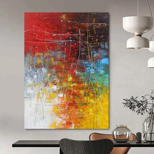 Load image into Gallery viewer, Vibrant Color Chaos Abstract – Energetic Acrylic with Bold Palette DTP254
