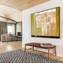 Load image into Gallery viewer, Earth - Toned Abstract Geometric Painting On Canvas DKH393
