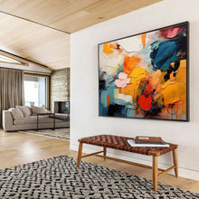 Load image into Gallery viewer, Colorful Abstract “Vibrant Chaos” Painting on Canvas, Modern Art Decor DKH831
