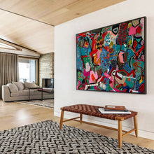Load image into Gallery viewer, “Vibrant Color Explosion” - Bold Abstract Acrylic, Great for Creative Office and Living Room DLZ242
