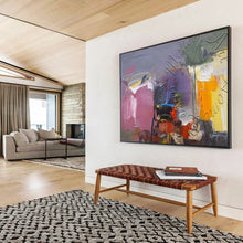 Load image into Gallery viewer, Colorful Abstract Harmony Hand-Painted Abstract Acrylic Art for Creative Studio Energy LargeART1622
