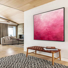 Load image into Gallery viewer, Gradient Pink Abstract Painting for Romantic Bedroom &amp; Soft - Toned Boutique DKH272
