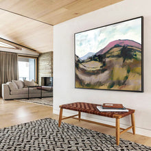 Load image into Gallery viewer, Colorful Rolling Hills Landscape Abstract acrylic painting DLZ126
