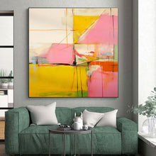 Load image into Gallery viewer, Colorful Geometric Abstraction Art for Creative Studio &amp; Vibrant Living Room LargeART0873
