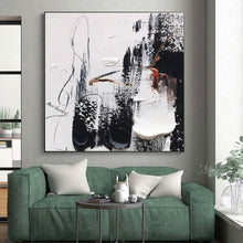 Load image into Gallery viewer, Custom Large Dynamic Black - White - Red Art - Ideal for Creative Studio &amp; Bold Home Office LargeART0793
