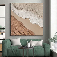 Load image into Gallery viewer, Textured Earth - tone Layers Acrylic Art - Suited for Rustic - chic Café &amp; Nature - inspired Library LargeART0673
