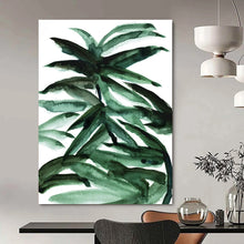 Load image into Gallery viewer, Vibrant Green Foliage – Watercolor Plant Study with Bold Strokes DTP243
