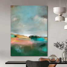 Load image into Gallery viewer, Dreamy Color - Blended Abstract Landscape, Suited for Artistic Bedroom &amp; Nature - Inspired Office LargeART2011
