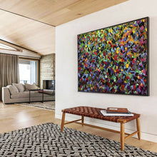Load image into Gallery viewer, Hand - painted Massive Intense Colorful Mosaic Field Acrylic Art for Artistic Studios LargeART1798
