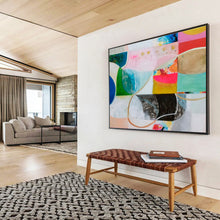 Load image into Gallery viewer, Mixed - Shape Color Block Abstract Art for Artistic Boutique &amp; Gallery Pop - Up DKH069

