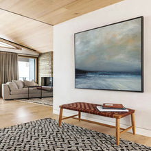 Load image into Gallery viewer, Muted Tones of a Calm Sea Abstract acrylic painting DLZ022
