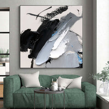 Load image into Gallery viewer, Custom Large Monochrome Textured Abstract - Great for Modern Loft &amp; Art - Focused Gallery LargeART0777
