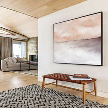 Load image into Gallery viewer, Blush - Toned Abstract Sea Painting On Canvas DKH418
