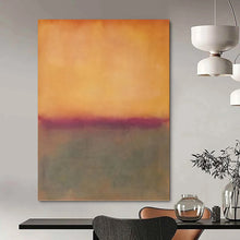 Load image into Gallery viewer, “Orange and Purple Gradient Abstract” - Color - Field Abstract Art on Canvas DKH1602
