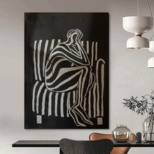 Load image into Gallery viewer, Black - White Abstract Emotional Art, Perfect for Thought - Provoking Study &amp; Introspective Lounge LargeART2044

