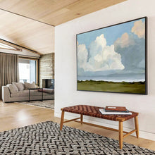 Load image into Gallery viewer, Serene Abstract Landscape Painting On Canvas DKH405
