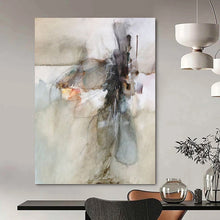 Load image into Gallery viewer, “Dynamic Threads” Abstract Mixed - Media Painting on Canvas, Expressive Art DKH950
