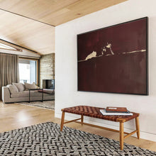 Load image into Gallery viewer, Dark Tones Abstract Painting for Moody Bedroom &amp; Sophisticated Lounge DKH141
