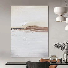 Load image into Gallery viewer, “Neutral Textured Landscape” - Subtle Minimalist Art on Canvas DKH1678
