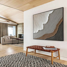 Load image into Gallery viewer, Textured Neutral - Tones Abstract Painting for Minimalist Living Room &amp; Calm Office DKH251
